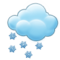 Cloud With Snow emoji on Samsung